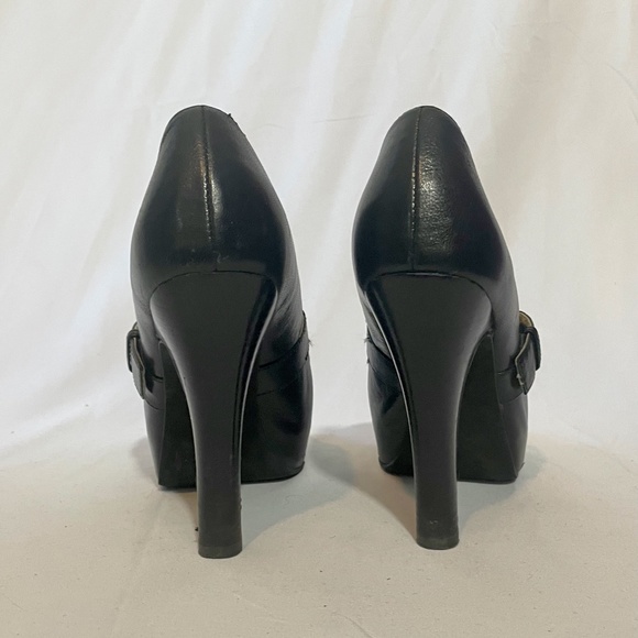 EUC Michael Michael Kors Chandler Mary Jane Platform Heel in Glazed Leather - 6M - Picture 3 of 9